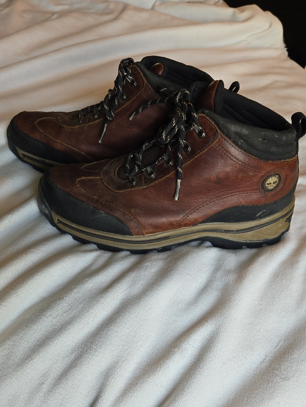 Timberland Brown Leather Kids Hiking Boots